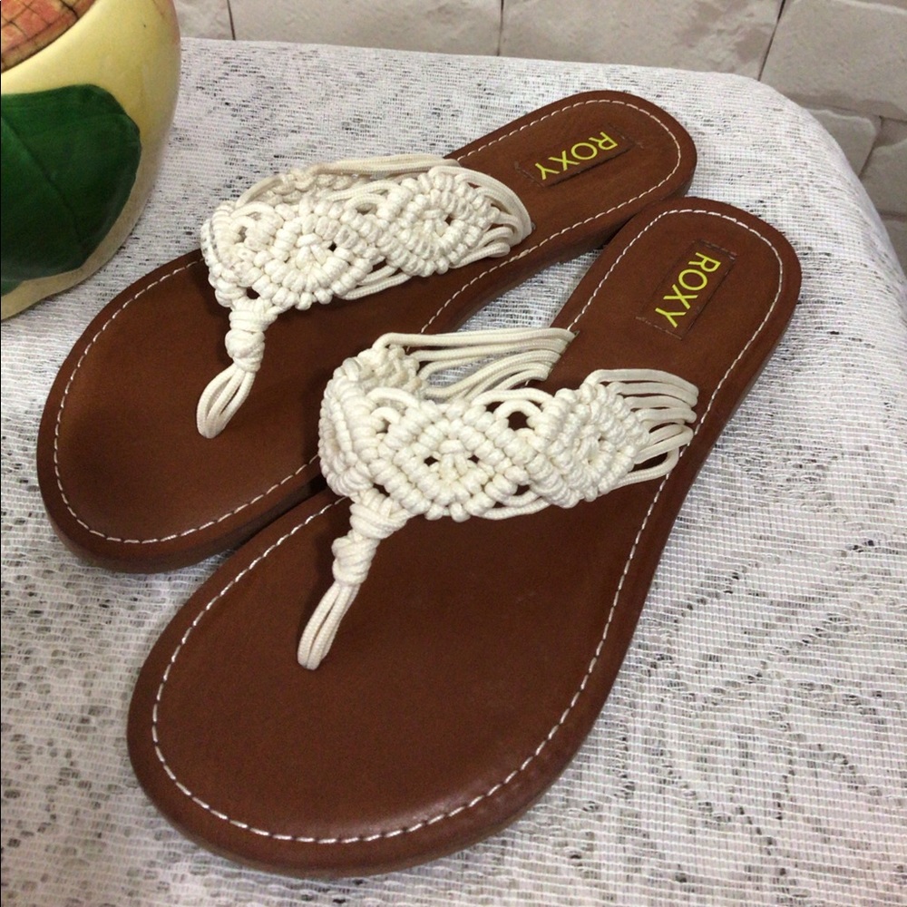 NWOT Roxy Sandal Slide Off White Sz 6🌼